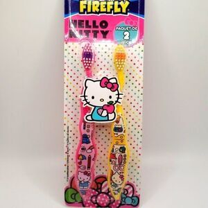 Firefly Hello Kitty Kids Toothbrush Soft Bristle 2 Pack